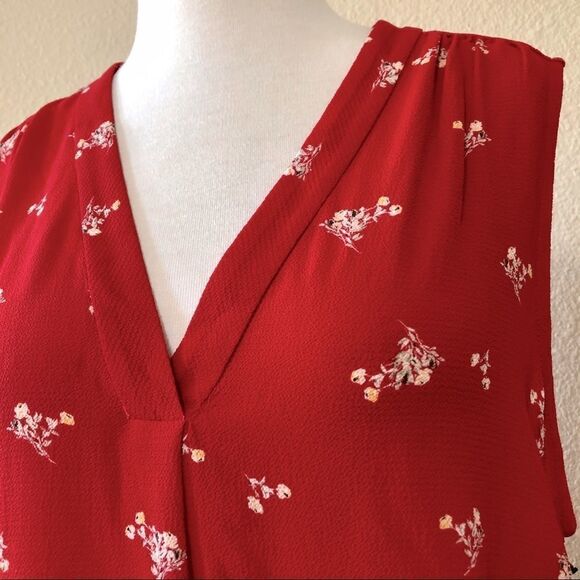 Vince Camuto Desert Bouquet Sleeveless Blouse Sz M - Picture 8 of 12